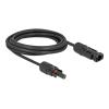 Delock - Solarkabel - DL4 (M) zu DL4 (W) - 1500 V - 3 m - Einklipsen - Schwarz