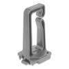 Delock - Netzwerkgerät-Gehäuse Kabelmanagement-Halterung - 70 x 24 mm, with mounting plate for DIN rail mounting - Vorderseite - Schwarz
