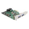 Delock - USB-Adapter - PCIe 2.0 Low-Profile - USB, USB 2.0, USB 3.0, USB 3.2 Gen 1