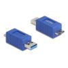Delock - USB-Adapter - USB Typ A (M) zu Micro-USB Typ B (M) - up to 5 Gbps data transfer rate - Blau
