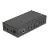 Delock - Hub - industriell, mit 15kV ESD-Schutz - 7 x USB 2.0 - an DIN-Schiene montierbar, wandmontierbar