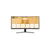 AOC Basic-line CU34B3E - B3 Series - LED-Monitor - gebogen - 86.36 cm (34") - 3440 x 1440 WQHD @ 120 Hz - VA - 300 cd / m² - 3500:1 - HDR10 - 1 ms - HDMI, DisplayPort - Schwarz