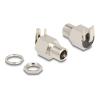 Delock - Netzanschluss - DC jack 5,5 mm x 12 mm (ID: 2,5 mm) (W) Bulkhead - DC 20 V - 10 A