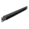 Delock - Rack-Bürstenleiste - Unten offen - Dunkelgrau - 1U - 48.3 cm (19")