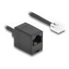 Delock - Telefonkabel - RJ-11 (M) zu RJ-45 (W) - 5 m - gewickelt - Schwarz