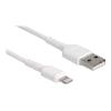 Delock USB Ladekabel für iPhone", iPad", iPod" weiß 30 cm