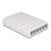 Delock - Gehäuse mit modularen Einsätzen - weiß - 6 Ports