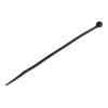 StarTech.com Kabelbinder - 152x3 mm, gebogene Spitze, schwarz, 1000 Stück - Kabelbinder - 15.24 cm - Schwarz - TAA-konform (Packung mit 1000)