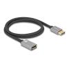 Delock - DisplayPort-Verlängerungskabel - DisplayPort (M) zu DisplayPort (W) - DisplayPort 1.4 - 1 m - Unterstützung für 8K30Hz (7680 x 4320), 4K120Hz (3840 x 2160) Unterstützung, 8K60Hz (7680 x 4320) Unterstützung (DSC), 4K240Hz (3840 x 2160) Unters