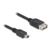 Delock USB 2.0 Kabel USB Typ Mini-B Stecker zu EASY USB Typ-A Buchse 1 m